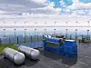 Motorene til Bergen Engines utvikles for å gå på hydrogen, produsert med fornybar energi. Kraftverk på land utvikles nå Bergen. Deretter kommer skipsmotorversjoner. Foto: Bergen Engines