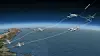 Slik skal flyet operere som flygende oppskygingsplattform. Foto: Stratolaunch