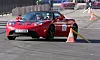 Gunnar Birkenfeldt bak rattet og Karoline Birkenfeldt som kartleser fra Ferdinand Motor som selger Tesla og som er regjerende mester i dette rallyet.