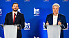 EUs mljøkommissær Virginijus Sinkevičius og miljøminister i Brussel Alain Maron, som representerte det belgiske formannskapet.