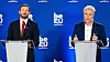 EUs mljøkommissær Virginijus Sinkevičius og miljøminister i Brussel Alain Maron, som representerte det belgiske formannskapet.