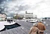 Bader: Superunion Architects foreslår badeanlegg, og bruker mye tre i stedet for stein eller asfalt.