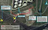 Her stoppet til slutt SAS-flyet, bare noen titalls meter fra drivstoffanlegget på Brussel lufthavn. I fartsretningen er det gjerder og en offentlig vei. Skjermbilde: Belgias Air Accident Investigation Unit