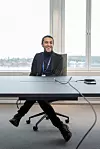 Koray Abatay fra Tyrkia har fartstid fra Volvo og Dyson og leder ingeniørteamet som har ansvar for å levere Freyrs første batterianlegg, inkludert produksjonsutstyr og produksjonsprosesser Foto: Mona Strande