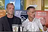 NHO-president Svein Tore Holsether og NVE-direktør Kjetil Lund møttes til debatt under Arendalsuka. Lund kalte kritikken mot NVE for lettvint og 'brosjyresnakk'. Foto: Erik Due