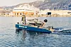Dette ubemannede overflatefartøyet (USV) er på oppdrag for å måle vannkvalitet i Bergen havn. Nå håper Nordic USV at de kan bygge et nettverk av elektriske farkoster langs hele kysten.