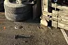 Varebilens frontemblem ble funnet bak bakerste aksling til betongbilen