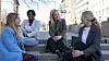 Accenture og Sammen om en jobb: Adele Heger, Ndey Jobarteh, Louise Berge og Vilde Thoresen Nord har samarbeidet om et nytt CRM-system og en digital plattform for å kunne skalere opp mentorordningen for innvandrere. Foto: TUM Studio