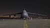 Et C-5A, som til vanlig er stasjonert på Stewart Air National Guard Base, har landet på Lockheed Martin-fabrikken for å få utført tungt vedlikehold.