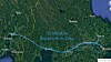 Mårten Fröjdö i FS Link viste frem dette bilde over en mulig hyperloop-trasé mellom Oslo og Stockholm.