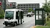 Her kjører den selvkjørende bussen i trafikk på Forus, som den første i Norge.
