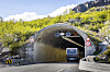 Vågslidtunnelen er 1643 meter lang. Dette er den østre tunnelportalen.