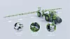 DAT EcoPatch-sensor, nettverksbryter og DeepWeed-enhet fra Dimensions Agri Technologies for AI-drevet presisjonssprøyting og ugressbekjempelse i åkeren. Illustrasjon: Dimensions Agri Technologies AS