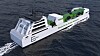 MS Green Ammonia er utviklet av LMG Marin, Wärtsilä og Grieg Edge. Det blir 120 meter langt og får en tankkapasitet på 7500 kubikkmeter.