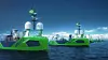 Ocean Infinity operere en hel flåte mindre USV-er fra store moderfartøy. Illustrasjon: Ocean Infinity