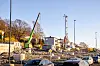 Byggeplassen i Moss sentrum er blant områdene der Bane Nor ønsker større handlingsrom for støyende arbeider.