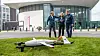 Dronen veier 25 kg, og kan frakte inntil 4 kg. I nær fremtid skal Equinor sette inn droner som kan frakte 200 kg. Foto: Marius Valle