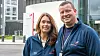 Hege Skryseth og Alexander Blokhus i Equinor har tro på at dronene både vil spare selskapet penger og redusere karbonavtrykket ved oljeproduksjon. Foto: Marius Valle