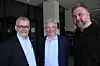 Kommunikasjonsdirektør i Norsk olje og gass, Tommy Hansen (t.h), her sammen med Karl Eirik Schjøtt-Pedersen og Bjørn Vidar Lerøen. Bilde: Tormod Haugstad