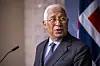 Pressekonferanse med EU-president Antonio Costa etter møtet i regjeringens representasjonsanlegg torsdag.