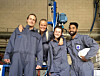 Martin Aagaard Olsen, Runa Linn Egeland, Astrid Lescoeur, og Mayuran Vasantharajan kom på andre plass i Drillbotics-konkurransen med sin autonome borerigg.