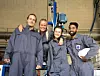 Martin Aagaard Olsen, Runa Linn Egeland, Astrid Lescoeur, og Mayuran Vasantharajan kom på andre plass i Drillbotics-konkurransen med sin autonome borerigg.
