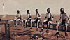 En illustrasjon av hvordan SpaceX ser for seg at det kan komme til å se ut på Mars om noen år.