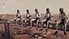 En illustrasjon av hvordan SpaceX ser for seg at det kan komme til å se ut på Mars om noen år.