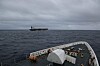 Tankskipet Marinera (tidligere M/V Bella 1) fotografert fra et amerikansk kystvaktskipet USCGC Munro i Nord-Atlanteren i januar 2026.