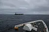 Tankskipet Marinera (tidligere M/V Bella 1) fotografert fra et amerikansk kystvaktskipet USCGC Munro i Nord-Atlanteren i januar 2026.