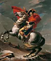 Et propagandaverk av fremste klasse: Jacques-Louis Davids velkjente framstilling av Napoleon på vei gjennom det Store Sankt Bernhardspasset. Foto: Wikimedia Commons