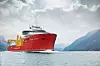 Nexans Aurora tegnet inn i Storfjorden.