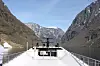 Lydløst siger Future of the Fjords ut Nærøyfjorden Foto: Tore Stensvold