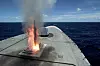 Et ESSM luftvernmissil avfyres fra KNM «Fridtjof Nansen» under RIMPAC 2014. Bilde: Marthe Brendefur / Hæren/ Forsvarets mediesenter