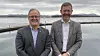 Avdelingsdirektør for ferger i Statens vegvesen Dag Hole (til høyre) og administrerande direktør Dagfinn Neteland i Fjord1. Foto: Lars Olve Hesjedal, Statens vegvesen