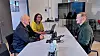 Ole Emberland, Charlotte Larssen, og Daniel Årvik i Helgevold Elektro. Foto: NITO