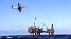 Equinor har stengt produksjonen på Oseberg Øst-plattformen grunnet lavbemanning. Her et P3 Orion-fly over Osebergfeltet i Nordsjøen.