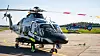 Politiets helikoptertjeneste har brukt AW169 i to måneder nå. Helikopteret erstatter EC135 T2+ (i bakgrunnen). Foto: Eirik Helland Urke