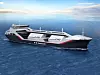 Byggingen av verdens første spesialskip for hydrogentransport er i gang i Japan. Hver av de to sylindriske tankene måler 17 meter i lengde og 10 meter i diameter. Foto: Kawasaki Heavy Industries