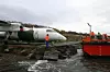 MOLO: En egen molo var anlagt for at en lekter fra Seløy Undervannsservice kunne legge til.