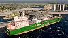 Det norske selskapet Northern Light har bestilt to skip fra Dalian Shipbuilding i Kina for frakt av flytende CO2. Hvert av dem er 130 meter lange og kan ta 7.500 kubikkmeter LCO2. Fra mottaksterminalen i Øygarden sendes den nedkjølte, flytende gassen i rør til en brønnramme og pumpes ned til permanent lagring 2.600 meter under havbunnen.