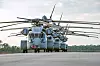 De fire CH-53K-testmaskinene som Sikorsky flyr med i Florida. Bilde: STEVEN KAETER