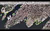 Bergen Havn med planer for ulike energiforsyningsmuligheter. Grønne symboler er lavspentkontakter, røde er høyspent. Batterisymbolet er for lading av små havnebåter. Gul pumpe og tankbil er LNG, mens blå pumper symboliserer H2-forsyning (hydrogen). Foto: Bergen Havn/Even Husby