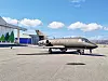 DA-20 Jet Falcon 041 «Hugin» på besøk på Bergen lufthavn Flesland i 2021. Nå er det demontert og skal brukes til undervisning.
