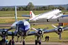 The Flying Bulls' DC-6B har nok mange sett i Norge. Her med Dakota Norways DC-3 i bakgrunnen. Bilde: Per Erlien Dalløkken