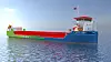 Det nederlandske rederiet Maris Fiducia skal bygge fem bulkskip på 105 meters lengde med lastekapasitet på 6000 dødvekttonn. Det er plass til 18 containere med totalt syv tonn komprimert hydrogen som skal holde til en rundtur Estland-Danmark på i overkant av 920 nautiske mil. Foto: Maris Fiducia/Ankerbeer bv