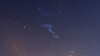 Det som sannsynligvis har vært en meteor ble sett fra flere deler av landet natt til søndag. Slik så himmelen ut i etterkant av meteoren.