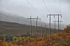 NIINGEN: 66 kV-ledningen fra Niingen kraftverk i Bogen til Sortlandsund. Fra 1954.