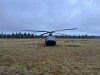 Dette Bell 412-helikopteret måtte nødlande under en øvelse denne uken.