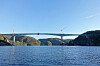 Sandsfjordbrua er en av Norges største frittframbygg-bru.
